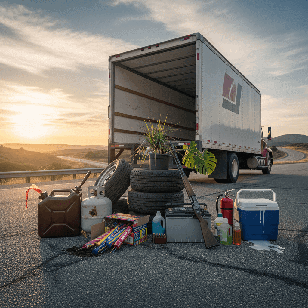 Items Restricted On Interstate Moving Trucks